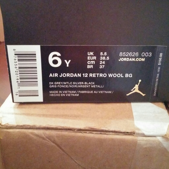 🌟NIB🌟WOOL 12 AIR JORDAN - Picture 2 of 4