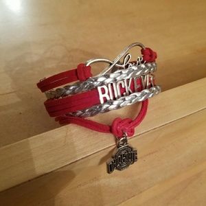 Ohio State Buckeyes charm bracelet