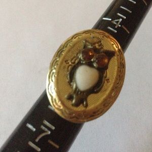 Perfume owl ring locket