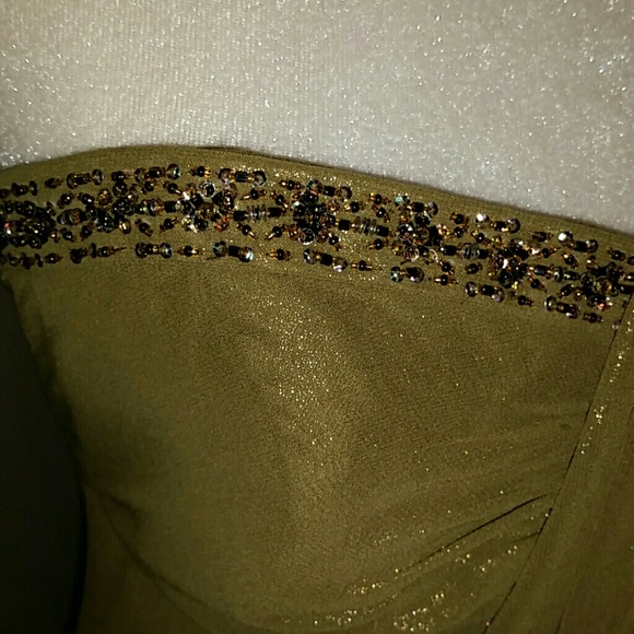 David's bridal strapless maxi Sz 4 - Picture 2 of 4