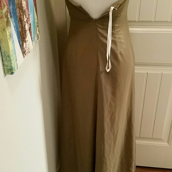 David's bridal strapless maxi Sz 4 - Picture 3 of 4