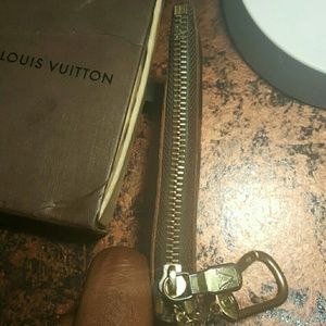 Authentic monogram Louis vuitton key pouch