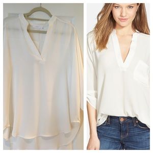 Lush Perfect' Roll Tab Sleeve Tunic