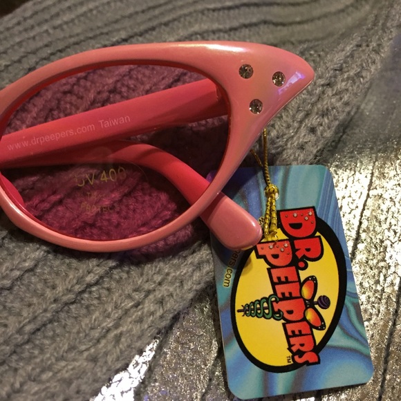 Dr. Peepers Dr Peepers Pink cat eye glasses with rhinestones from