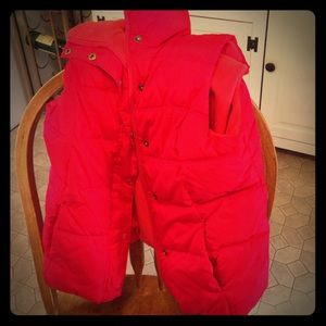 Old Navy red puffer vest. Can't