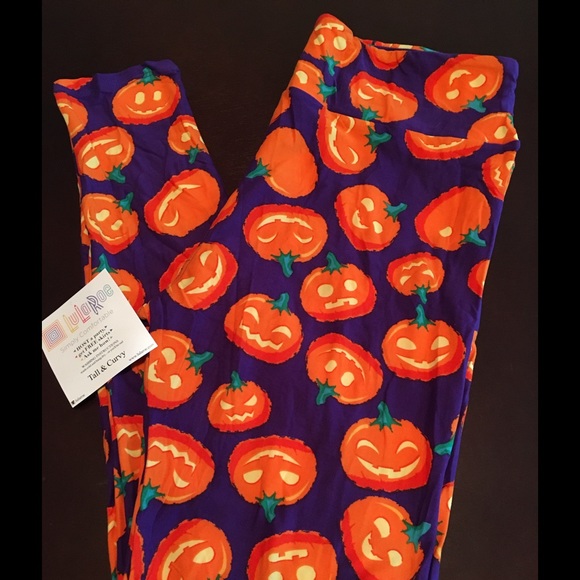 Lularoe TC Pumpkins Halloween leggings NWT