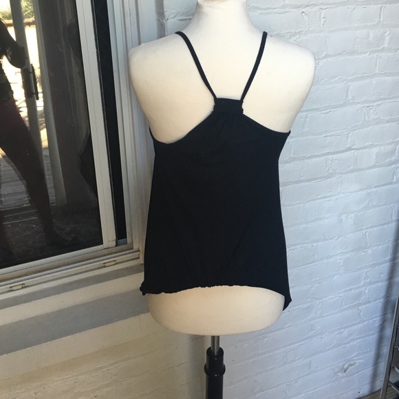 Super Cute Black Ruffle Tank - Picture 2 of 2