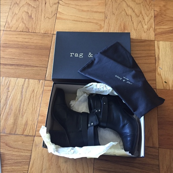 🚫🚫🚫SOLD 🚫🚫🚫Rag & Bone Harrow black boots - Picture 3 of 4