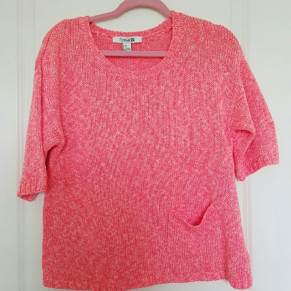 Boxy orange sweater