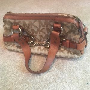 Small tan MK Michael Kors bag