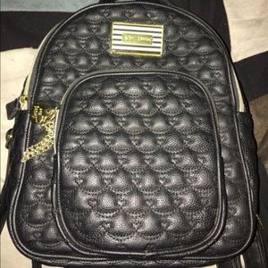 Black betsey Johnson backpack