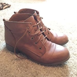Steve Madden lace up booties