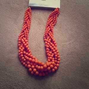 NWT Orange chunky necklace