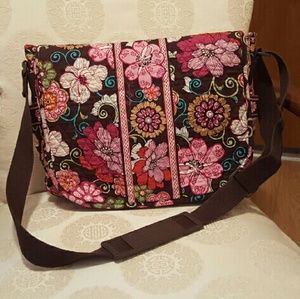 Vera Bradley Messenger/Baby Bag