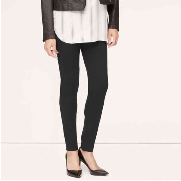 Grey Loft Pin-Tucked Ponte Pants