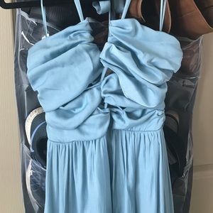 Teal colored Maxi/Prom dress