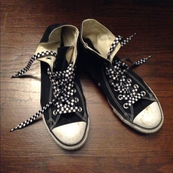 Black High Top Converse All Stars