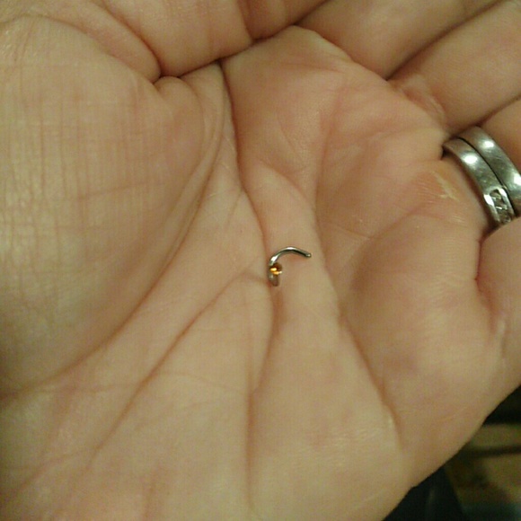 Orange stainless steel nose ring BOGO free!!