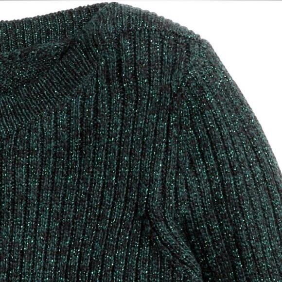 DONATED! H&M Glitter Emerald Sweater - Picture 2 of 3