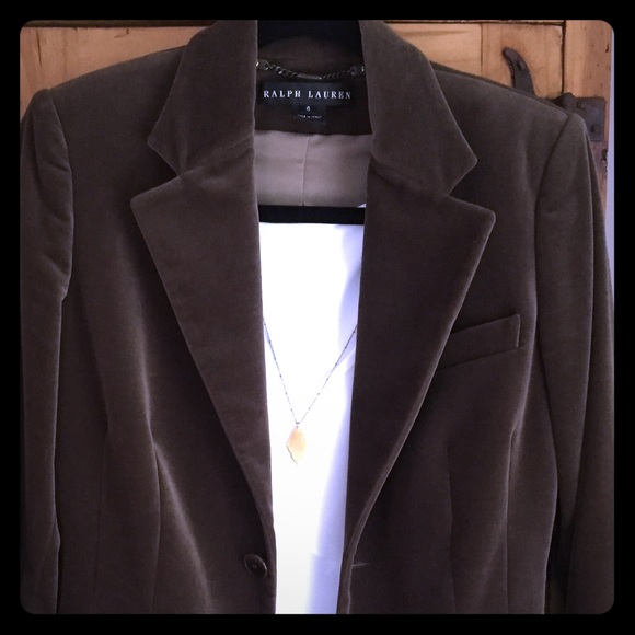 RALPH LAUREN BLACK LABEL VELVET BLAZER SZ 6