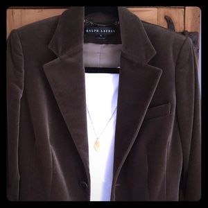 RALPH LAUREN BLACK LABEL VELVET BLAZER SZ 6