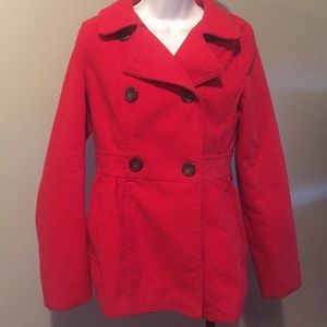 (FINAL PRICE DROP🎀) Crimson Red Peacoat ❤️