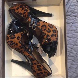 cheetah heels brand new