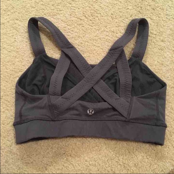 Lululemon grey sports bra 6