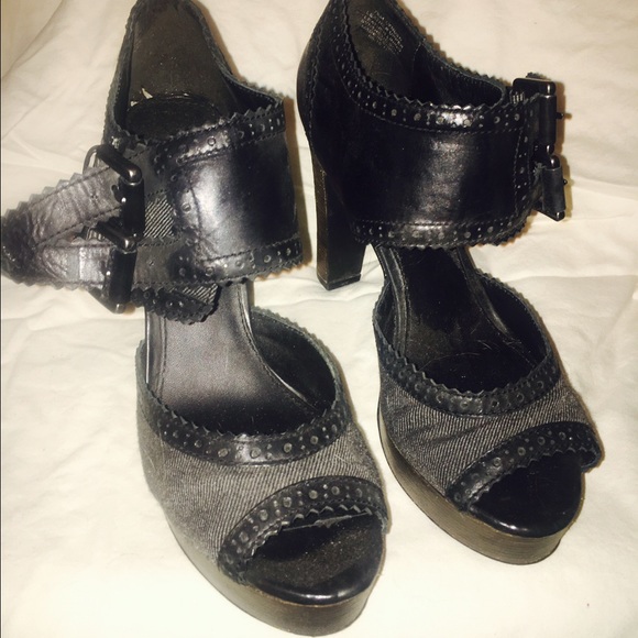Grey and black Halogen Heels size 8