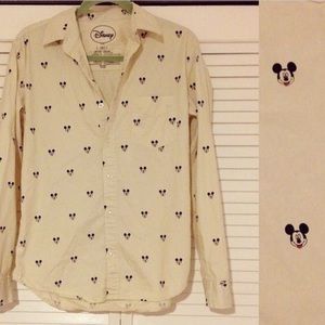 Urban Outfitters Mickey Mouse Button Down