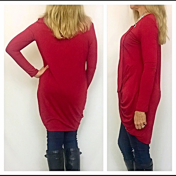 WOW Asymmetrical Lace Up Tunic Small 💋 - Picture 3 of 4