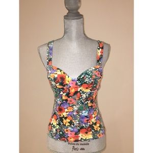 Floral Print Bustier