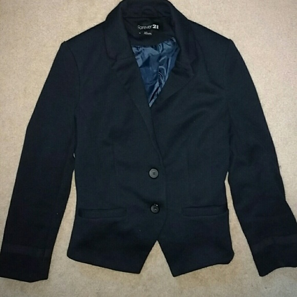 F21 blazer in navy - Picture 1 of 3