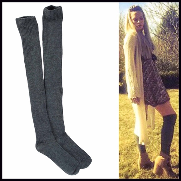 ❌SOLD❌❗1-HOUR SALE❗Over The Knee Boot Socks - Picture 2 of 4