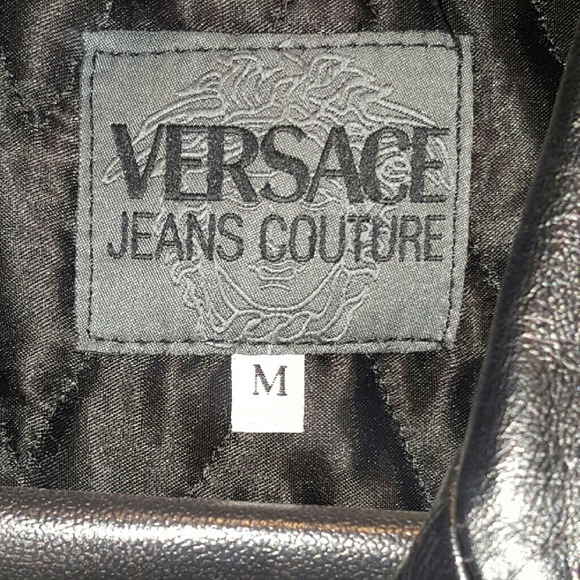 Versac? Leather Peacoat
