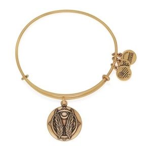 Alex and Ani gold GodSpeed bangle