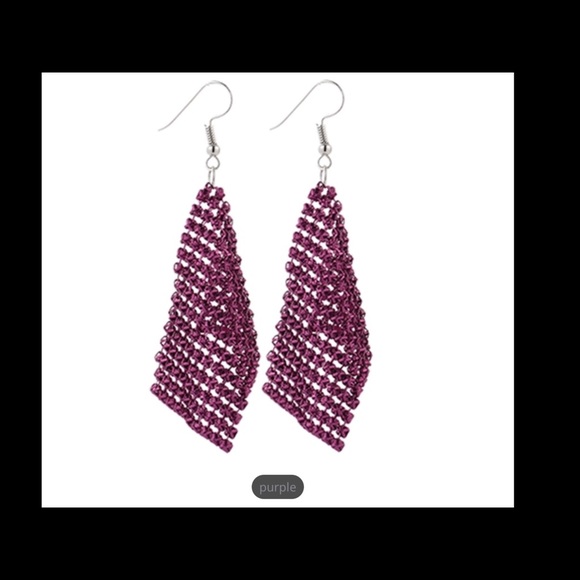 Dangle long earrings - Picture 2 of 4