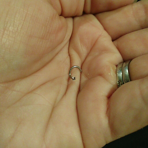 Pink stainless steel nose ring BOGO free!