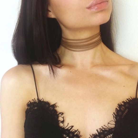 Jewelry - 💕LAST ONE💕TAN layered choker
