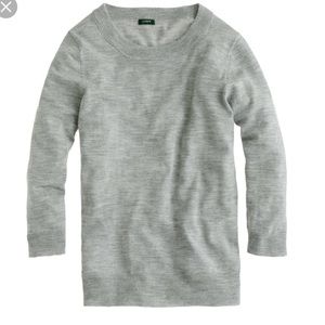 J Crew Gray Tippi Sweater