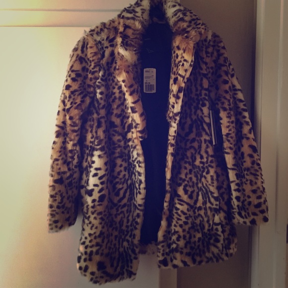 Faux fur coat