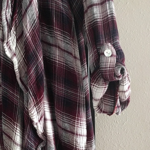 Fun Plaid Lacey Top - Picture 3 of 4