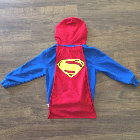 Super man jacket with removable cape