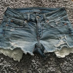 American eagle jean shorts