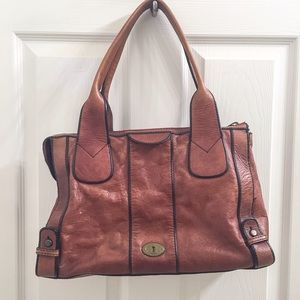 Vintage Fossil Leather Handbag