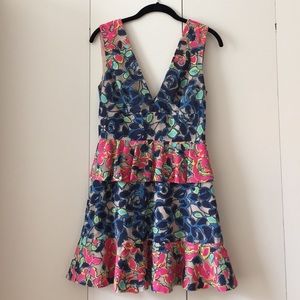 BCBGMAXAZRIA Floral Midi Dress