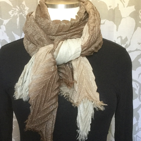 Beautiful Gold Scarf NWOT - Picture 3 of 4