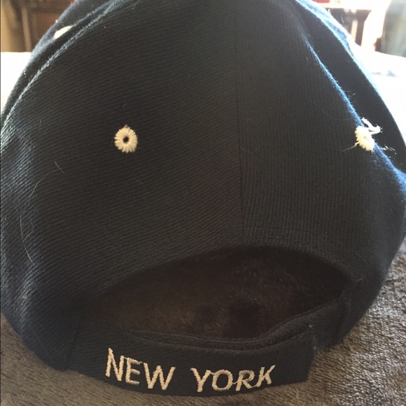 Like New NY Adjustable with Velcro Baseball Hat - Picture 2 of 4