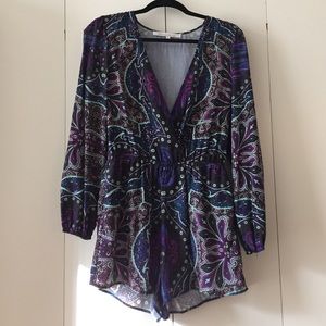 Lovers + Friends Purple Romper
