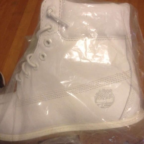 White Timberlands main image 2